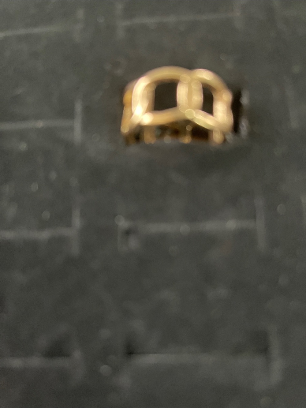 Badgley Mischka Gold Openwork Link Ring